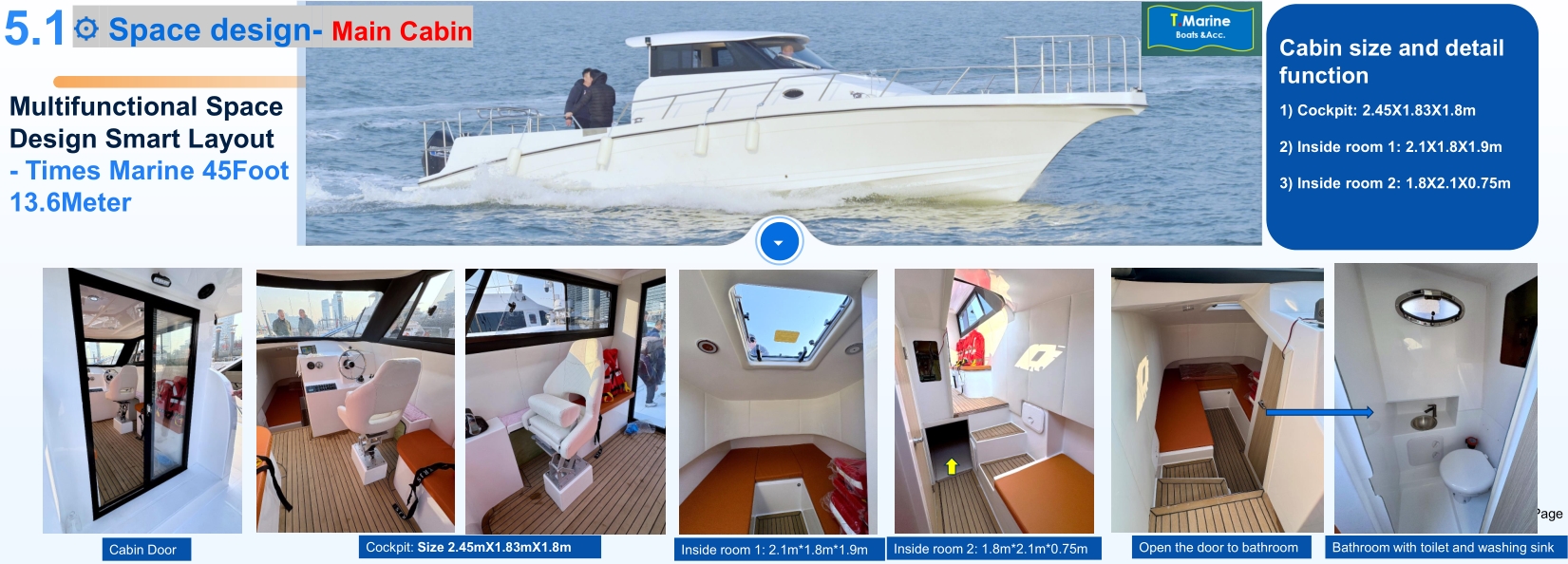 Close-up detail of deck hardware and storage compartments