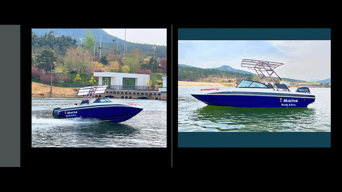 21 foot fiberglass speed boat