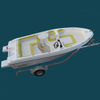 5 Meter Small Fiberglass Boat For 6-8 People