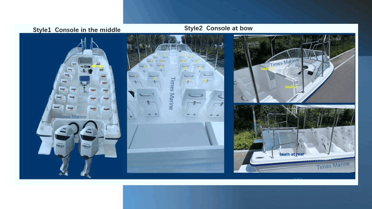 fiberglass passenger boats 30 feet