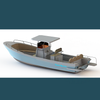 25Foot 7.6Meter Panga Fishing Boat For 10 Passengers