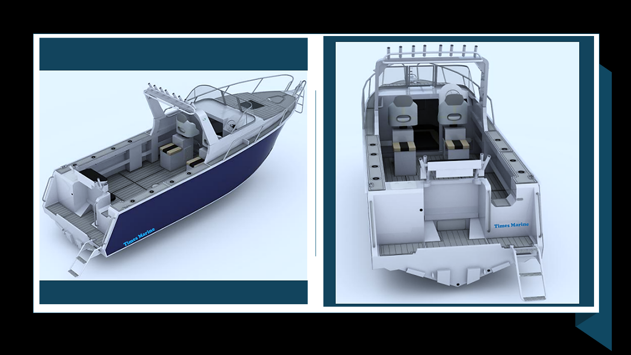 25ft aluminum fishing boat