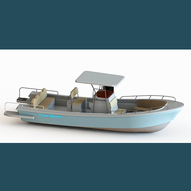 25ft center console fiberglass boat