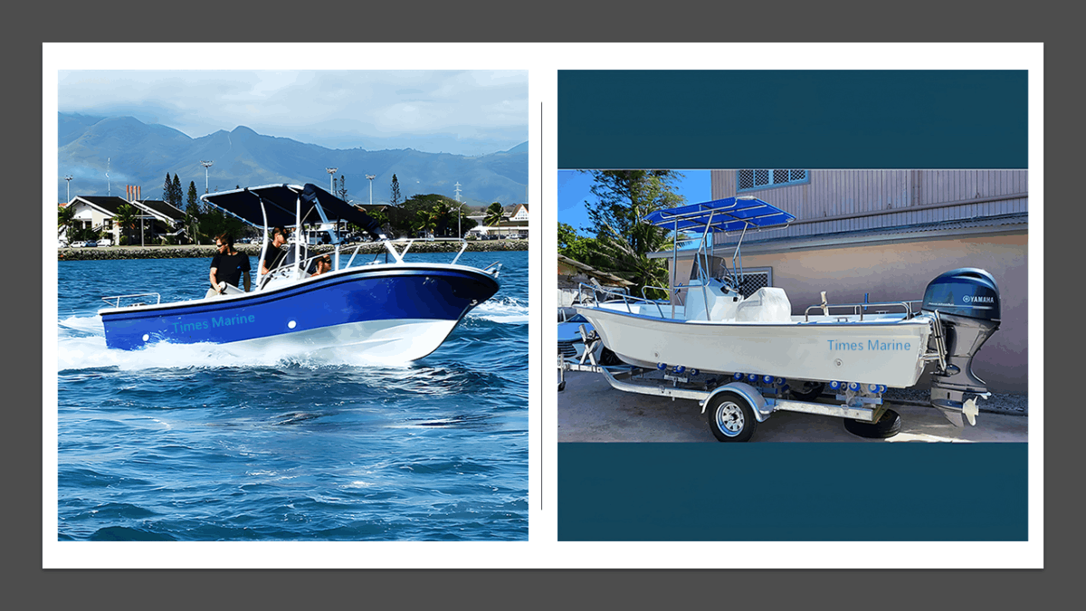 panga hull fiberglass fishing boat