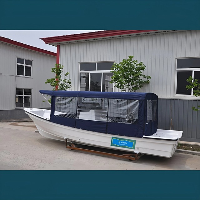 fishing boat with canopy
