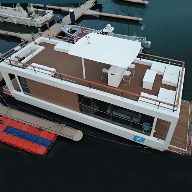 Nhà thuyền sợi thủy tinh 14,6 mét 48 feet