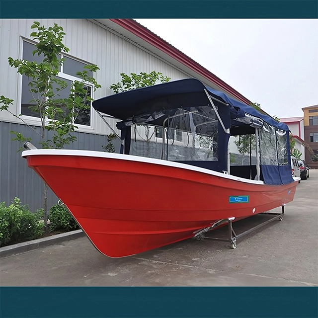 fishing boat with canopy
