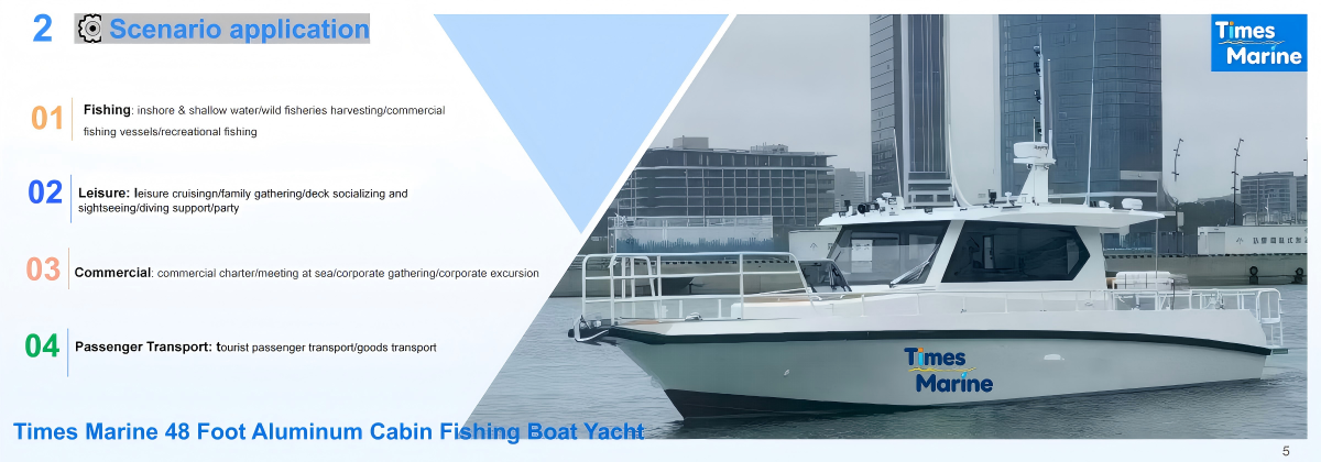 massive 1200-liter fuel tank system on 48ft aluminum fishing boat for long-range offshore capability